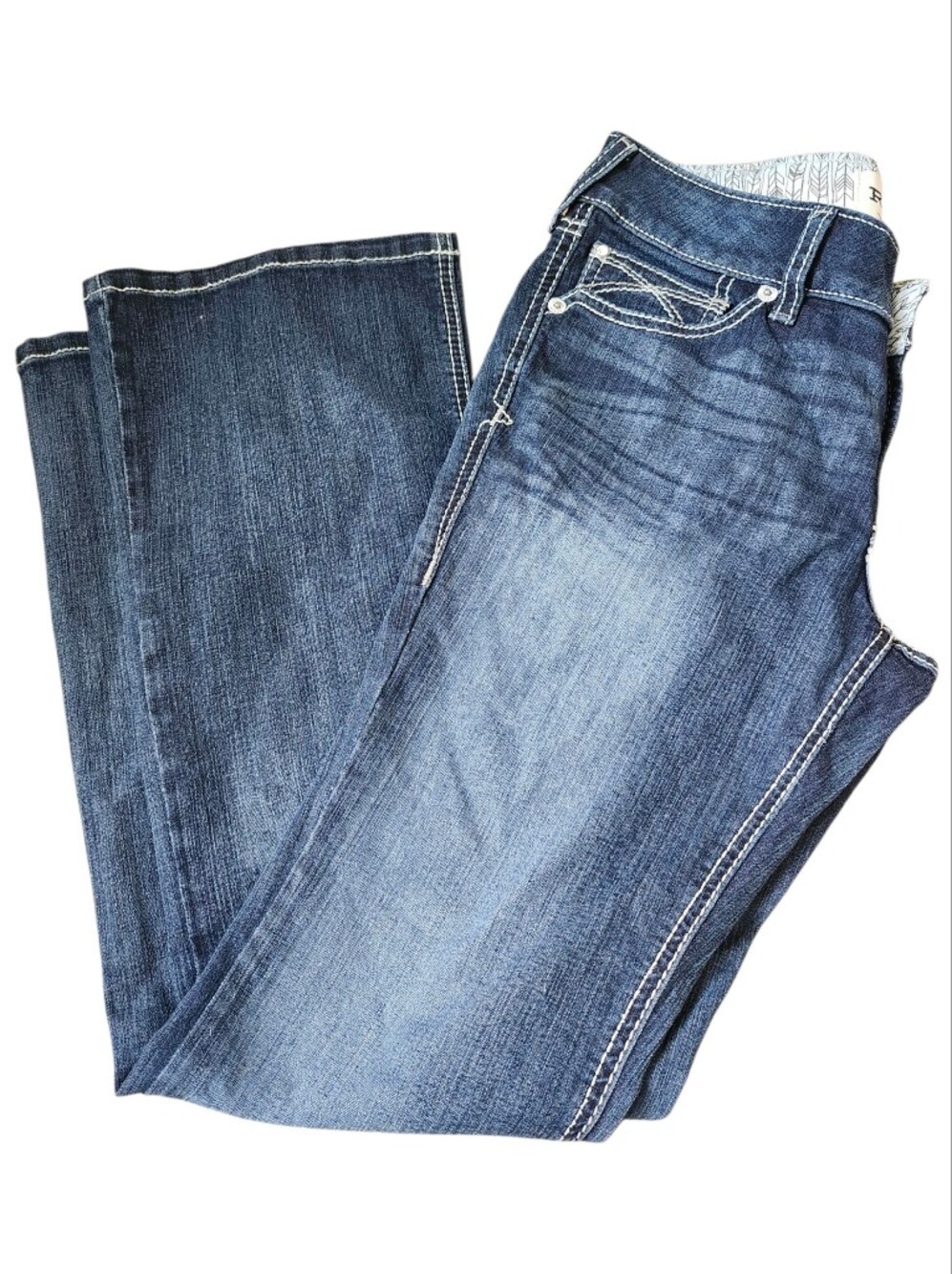 Ariat R.E.A.L. Shayla Bootcut Jeans Women's 29S Mid-Rise Arrow Fit Gemstone Wash